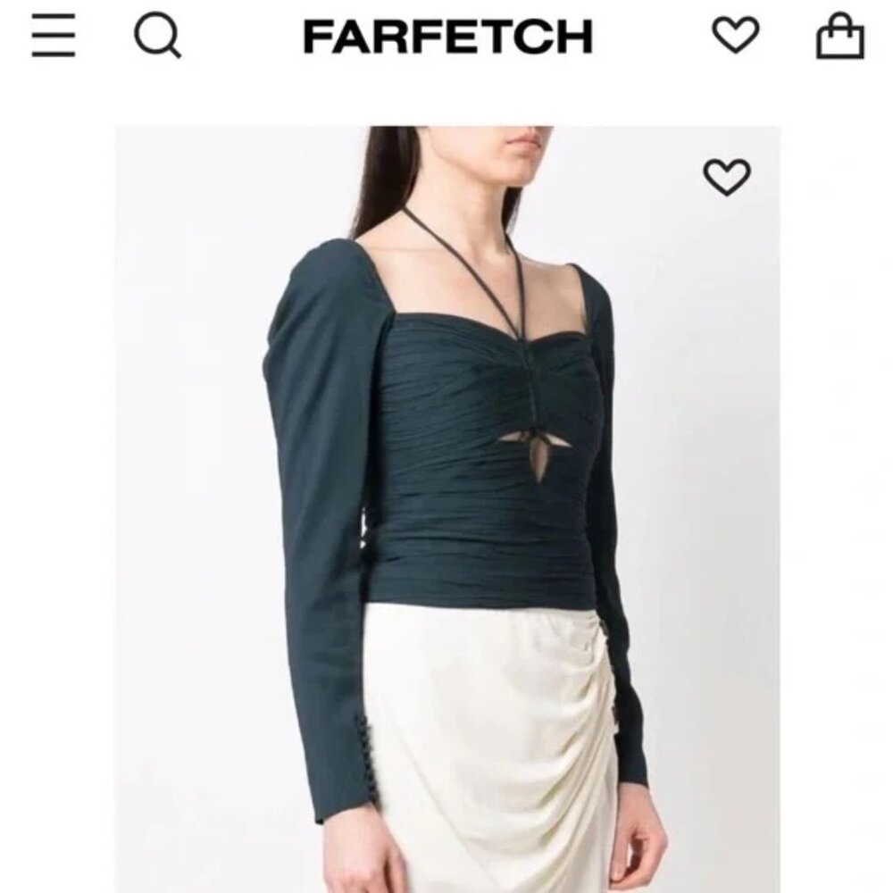 Self-Portrait Crepe Cut-Out Top (size 8)